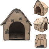 New Small Dog Bed Folding/Dog House  or Small Cat House/Footprint Pet Bed