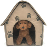 New Small Dog Bed Folding/Dog House  or Small Cat House/Footprint Pet Bed